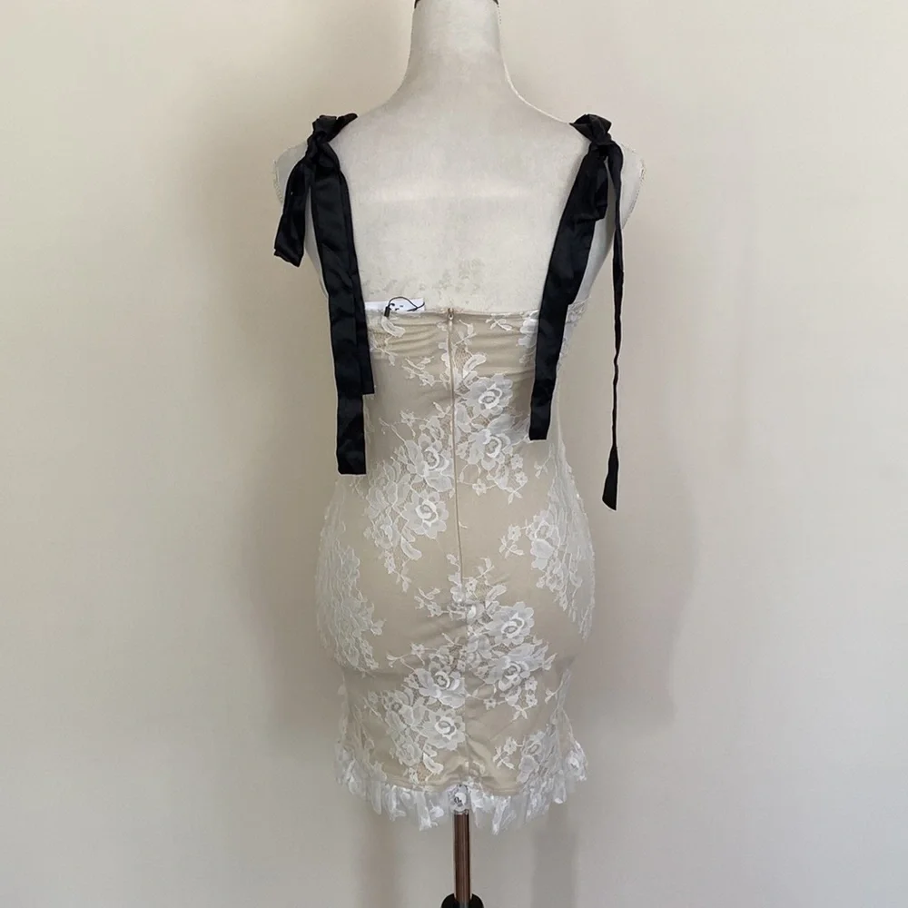 NWT Lace Mini Dress with Multi-Way Straps